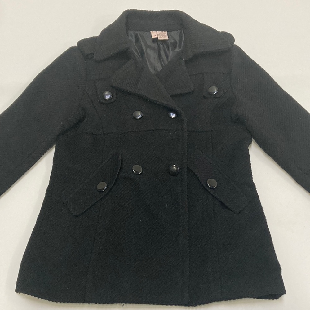 Stella Starr Black Ribbed Wool Jacket